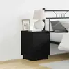 vidaXL Tables De Chevet Vidaxl Set De 2 Chêne Noir Bois D'ingénierie
