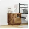 vidaXL Cabinet de chevet 2 pcs Bois ancien 50 x 34,5 x 50 cm.