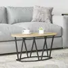 vidaXL Table basse en chêne Sonoma 80x40x405 cm en bois d ingénierie et métal