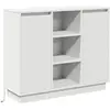 vidaXL Buffet  avec LED Blanc 90x32x75 cm Bois d'ingénierie