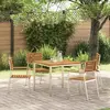 vidaXL Table à manger d'extérieur  90x90x74,5 cm en bois massif