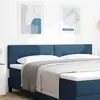 vidaXL Headboard LED  capitonné bleu 90 cm en tissu