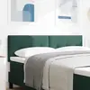 vidaXL Tête de lit LED Boutonné Vert Foncé 72 cm Velours