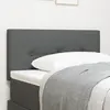 vidaXL Headboard Led Vidaxl Capitonné Bouton Gris Foncé 90 Cm Tissu