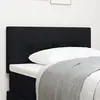 vidaXL Tête de lit LED  en tissu noir capitonnée 80 cm