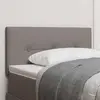 Tête de lit LED vidaXL avec bandes lumineuses LED Taupe 80 cm Tissu