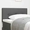 vidaXL Tête de lit LED  Bouton capitonné Gris foncé 80 cm Tissu