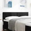 vidaXL Cabezal LED  con botoneo capitoné Noir de 80 cm en tissu