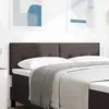 vidaXL Tête de lit LED avec tête de lit Marron foncé 160 cm Polyester