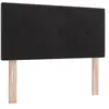 Tête De Lit Avec Des Lumières À Led Réglable Noir 90 Cm Velours Vidaxl