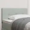 vidaXL Headboard LED  Bouton capitonné Gris clair 90 cm Velours