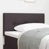 vidaXL Headboard LED  Boutons Capitonnés Marron Foncé 100 cm Tissu