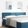 vidaXL Tête de lit LED avec tête de lit Bleu foncé 180 cm Polyester