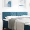 vidaXL Tête de lit LED avec tête de lit Bleu foncé 144 cm Polyester