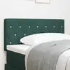 vidaXL Tête de lit LED avec tête de lit Vert foncé 100 cm Polyester