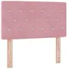 vidaXL Tête de lit LED avec des lumières à LED Rose 80 cm Polyester