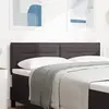 vidaXL Tête de lit à LED Design Lignes Marron Foncé 72 cm Tissu