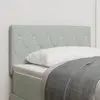 vidaXL Tête de lit LED avec tête de lit Gris clair 80 cm Polyester