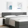 vidaXL Tête de Lit Design Lignes Gris Foncé 100 cm Tissu