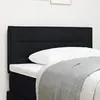 vidaXL Tête de lit LED Design Stylé Noir 100 cm Tissu
