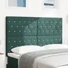 Tête De Lit En Velours Argyle Manuel Vert Foncé 140 Cm Velours Vidaxl