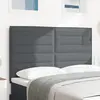Vidaxl tête de lit gris foncé 144 cm tissu en velours côtelé