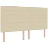 vidaXL Vidaxl Tête De Lit Lignes Élégantes Crème 180 Cm Tissu