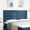 Vidaxl tête de lit capitonnée bleue 180 cm en tissu
