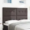 VIDAXL Tête De Lit Capitonnée Marron Foncé 160 Cm En Tissu