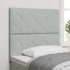 vidaXL Tête de lit Gris clair 90 cm Velours