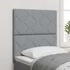 Tête De Lit En Tissu Argyle Gris Clair 80 Cm Tissu Vidaxl