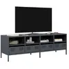 vidaXL Meuble TV anthracite 135x39x43,5 cm acier laminé à froid