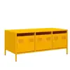 vidaXL Table basse jaune moutarde 101,5x50x43,5cm acier laminé à froid