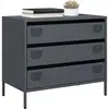 vidaXL Buffet anthracite 68x39x58,5 cm acier laminé à froid