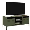 vidaXL Meuble TV vert olive 101,5x39x43,5 cm acier laminé à froid