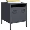 vidaXL Tables de chevet 2 pcs anthracite 35x39x43,5 cm acier