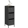 vidaXL Buffet haut noir 39x35x103,5 cm acier