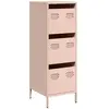 vidaXL Buffet haut rose 39x35x103,5 cm acier