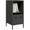 vidaXL Buffet noir 35x39x73,5 cm acier laminé à froid