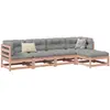 vidaXL Salon de jardin 5 pcs bois massif sapin de douglas