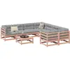 vidaXL Salon de jardin 9 pcs bois massif sapin de douglas