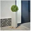 vidaXL Jardinières 2 pcs triangulaire 30x26x75 cm acier inoxydable