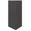 vidaXL Jardinière noir triangulaire 40x34,5x70 cm acier