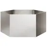 vidaXL Jardinière hexagone 104x90x45 cm acier inoxydable