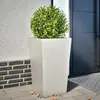 vidaXL Jardinière 45x45x75 cm acier inoxydable