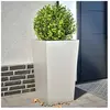 vidaXL Jardinières 2 pcs 45x45x75 cm acier inoxydable
