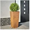 vidaXL Jardinière 35x35x75 cm acier corten