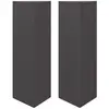 vidaXL Jardinières 2 pcs noir triangulaire 30x26x75 cm acier