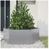vidaXL Jardinière hexagone 138x120x45 cm acier galvanisé