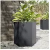 vidaXL Jardinière anthracite hexagone 46x40x45 cm acier
